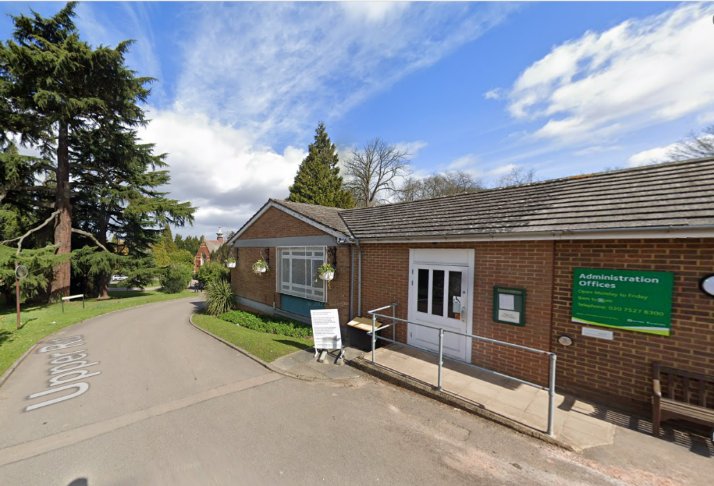 Administration Offices where Upper Road begins