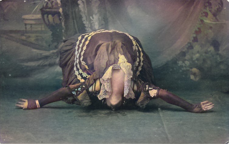 Lily Flexmore The Back Bend — Colourised Promotional Photograph