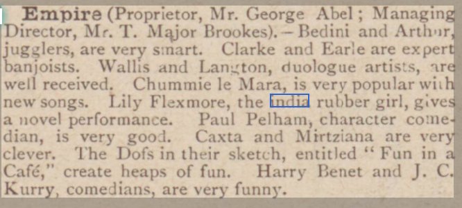 India Rubber Girl Bristol 1900